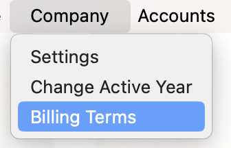 Billing Terms